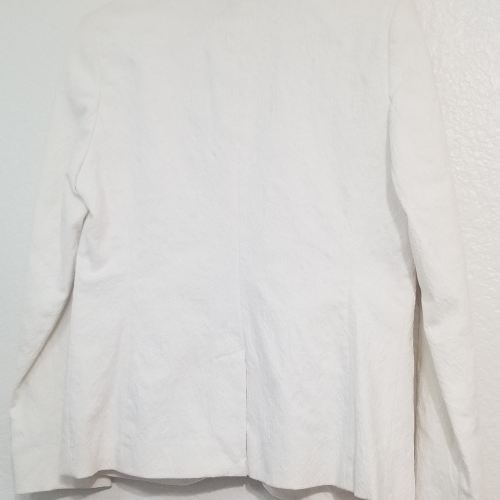 Apt. 9 White Single-Button Textured Blazer - Picture 6 of 16